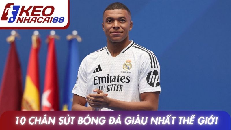 10 chân sút bóng đá giàu nhất thế giới