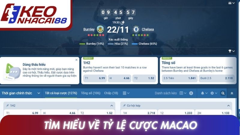 Tìm hiểu về tỷ lệ cược Macao