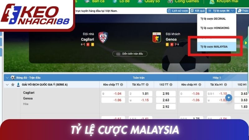 Tỷ lệ cược Malaysia